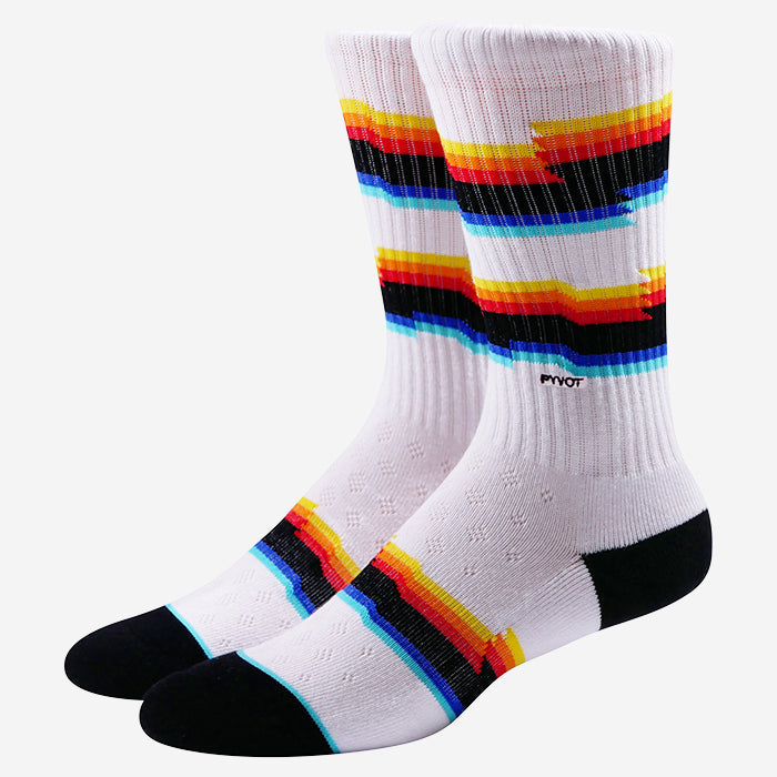 PYVOT ATHLETIC KNITPLUS+ ARTIST SERIES CREW SOCKS