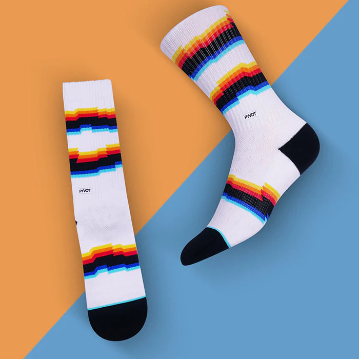 PYVOT ATHLETIC KNITPLUS+ ARTIST SERIES CREW SOCKS