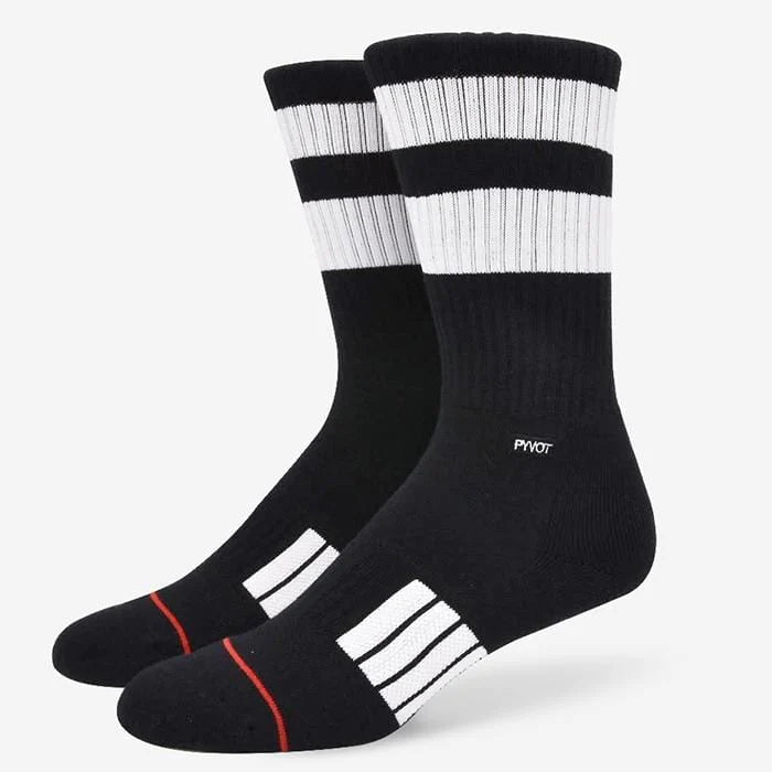 PYVOT ATHLETIC KNITPLUS+ STRIPE CREW SOCKS