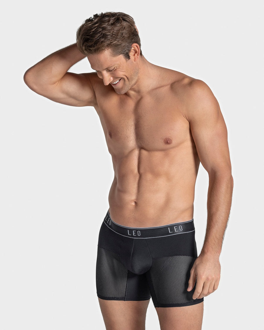 HIGH-TECH MESH BOXER BRIEF WITH ERGONOMIC POUCH